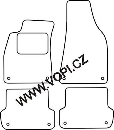 Gumové autokoberce Mazda 2 2007-2014 GLE